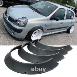 For Renault Clio Megane 4Pcs Fender Flares Extra Wide Body Wheel Arches 4.5'