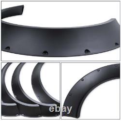 For SUV Sedan 4Pcs Wheel Arches Fender Flares Extra Wide Body Universal Mudguard