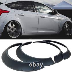 For SUV Sedan 4Pcs Wheel Arches Fender Flares Extra Wide Body Universal Mudguard