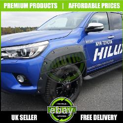 For Toyota Hilux 2016-19 Wide Body Wheel Arches Fender Flares Riveted Style