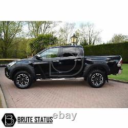 For Toyota Hilux 2016-19 Wide Body Wheel Arches Fender Flares Riveted Style