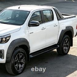For Toyota Hilux 2018-2020 Invincible X Wide Wheel Arches Body Kit Matte Black