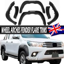 For Toyota Hilux Revo 15-19 Black Wide Wheel Arches Fender Flares Body Kits