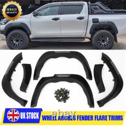 For Toyota Hilux Revo 15-19 Black Wide Wheel Arches Fender Flares Body Kits