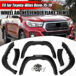 For Toyota Hilux Revo 15-19 Black Wide Wheel Arches Fender Flares Body Kits