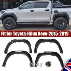 For Toyota Hilux Revo 15-19 Black Wide Wheel Arches Fender Flares Body Kits