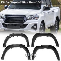 For Toyota Hilux Revo 15-2019 Wide Body Wheel Arches Fender Flares Kit Black UK