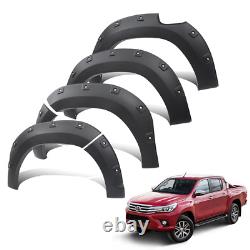 For Toyota Hilux Revo 2015-2017 4-Doors Bolt Style Wide Wheel Arch Flares Kit