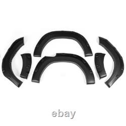 For Toyota Hilux Revo Wide Wheel Arches Fender Flares Kit Matte Black 2015-2019