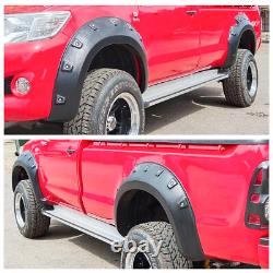 For Toyota Hilux Vigo 2005-2014 MK7 Wide Body Wheel Arches Extensions Kit Black