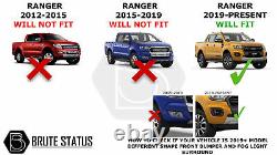 Ford Ranger 2019-2020 Wide Body Wheel Arches Fender Flares T8 Latest Model