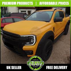 Ford Ranger 2023+ Wide Body Wheel Arches Fender Flares Kit Riveted Style T9