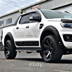 Ford Ranger T8 Matte Black Smooth Design Fender Flare Wide Arches (Subtle)