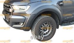 Ford Ranger Wide Wheel Arches Fender Flares Raptor Style 2015 2022 Matt Black