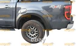 Ford Ranger Wide Wheel Arches Fender Flares Raptor Style 2015 2022 Matt Black