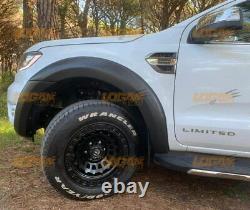 Ford Ranger Wide Wheel Arches Fender Flares Raptor Style 2015 2022 Matt Black