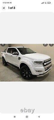Ford Ranger Wildtrak 2016 On Colour Coded White Wide Arch Set + Fitting Kit