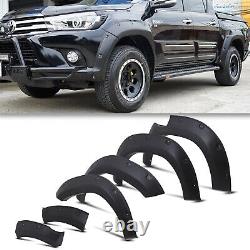 Front Rear Wide Body Wheel Arch Fender Flare Kit For Toyota Hilux Revo 2015-17