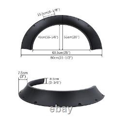 Für Audi TT MK1 8J Matte Black 4 Car Fender Flares Flexible Wide Wheel Arches