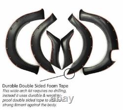 GLOSS BLACK Extra Wide 9 Wheel Arch Kit For Ford Ranger T7 T8 2015 2022