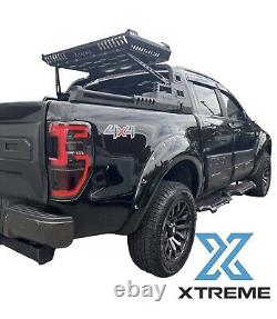 GLOSS BLACK Ford Ranger T7 T8 2015 2022 Extra Wide Wheel Arch Arches Fenders
