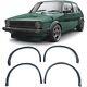 Gti Style Wide Wheel Arches Set Fender Addons For Vw Golf 1 74-83 Wing Extension