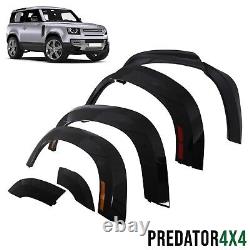 Gloss Black Pack Wide Wheel Arches + Lights For Land Rover Defender L663 110 20+