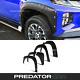 Gloss Black Wide Arches Fender Flares For Mitsubishi L200 Triton Facelift 19-23