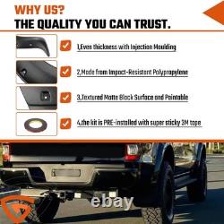 Gloss Black Wide Wheel Arches Fender Flares For Ford Ranger T7 2015-2018
