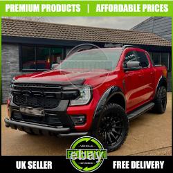 Gloss black Wheel Arches Wide Oem Look Fits Ford Ranger 2023-2025 T9 Fenders
