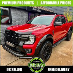 Gloss black Wheel Arches Wide Oem Look Fits Ford Ranger 2023-2025 T9 Fenders