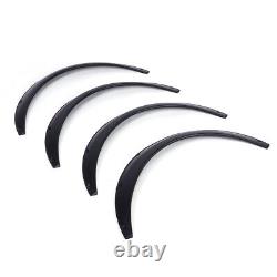 Hot 4pcs 90mm 3.5in Flexible Fender Flares Wide Wheel Brow Arches Splatter Guard