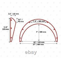 JDM Fender Flares UNIVERSAL Wheel arch SET 2.5 wide 4 pieces