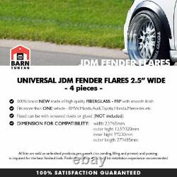 JDM Fender Flares UNIVERSAL Wheel arch SET 2.5 wide 4 pieces