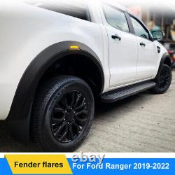 LED Light Wide Wheel Arches Fender Flares Body Kit for Ford Ranger 2019-2022 T8