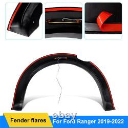 LED Light Wide Wheel Arches Fender Flares Body Kit for Ford Ranger 2019-2022 T8