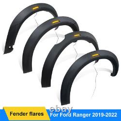 LED Light Wide Wheel Arches Fender Flares Body Kit for Ford Ranger 2019-2022 T8