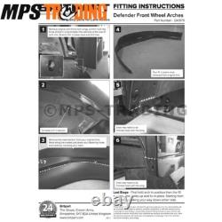 Land Rover Defender 1983-2016 Flexible Wide Wheel Arch Set 4 +30mm DA1978 DA1979 Land Rover Defender 1983-2016 Flexible Wide Wheel Arch Set 4 +30mm DA1978 DA1979