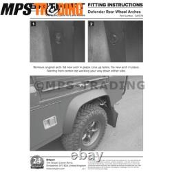 Land Rover Defender 1983-2016 Flexible Wide Wheel Arch Set 4 +30mm TF1978 TF1979