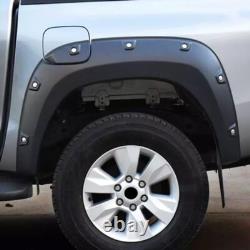 Matte Black 15-19 For Toyota Hilux Revo Wide Wheel Arches Fender Flares Body Kit