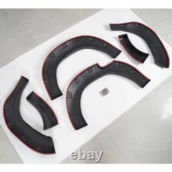 Matte Black 15-19 For Toyota Hilux Revo Wide Wheel Arches Fender Flares Body Kit