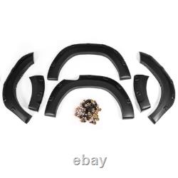 Matte Black 15-19 For Toyota Hilux Revo Wide Wheel Arches Fender Flares Body Kit