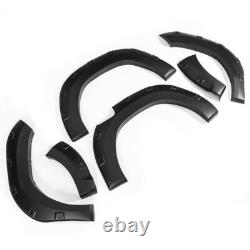 Matte Black 15-19 For Toyota Hilux Revo Wide Wheel Arches Fender Flares Body Kit
