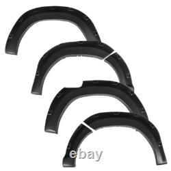 Matte Black 15-19 For Toyota Hilux Revo Wide Wheel Arches Fender Flares Body Kit