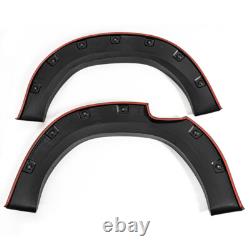 Matte Black 15-19 For Toyota Hilux Revo Wide Wheel Arches Fender Flares Body Kit