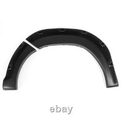 Matte Black 15-19 For Toyota Hilux Revo Wide Wheel Arches Fender Flares Body Kit