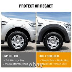 Matte Black Wheel Arches Extensions Wide Body Kit for Ford Ranger 2015-2018 T7