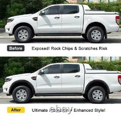Matte Black Wheel Arches Wide Arch Kit For Ford Ranger T7 2015-2018 Slim Look Matte Black Wheel Arches Wide Arch Kit For Ford Ranger T7 2015-2018 Slim Look