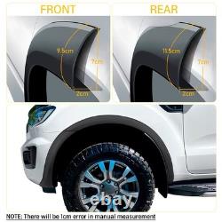 Matte Black Wheel Arches Wide Arch Kit For Ford Ranger T7 2015-2018 Slim Look Matte Black Wheel Arches Wide Arch Kit For Ford Ranger T7 2015-2018 Slim Look