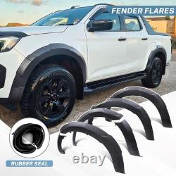 Matte Black Wheel Arches Wide Body Flares Kit For Isuzu D-max 2024-2026 Pickup